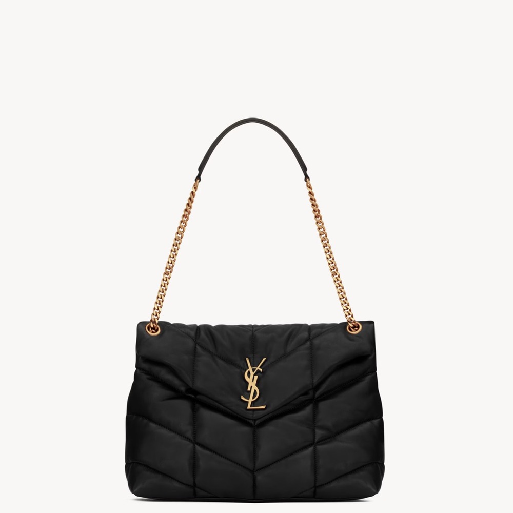Yves Saint Laurent Puffer Medium Chain Bag in Quilted Lambskin